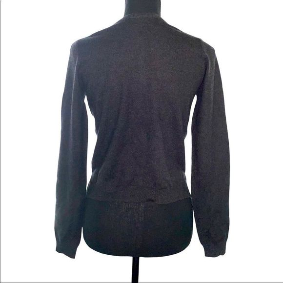 Zara Knit dark grey button up cardigan SZ S - Picture 2 of 7